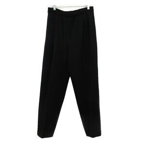 VTG Renee Tener for Jeanne Pierre Womens Pants Large Black Knit Lambswool Blend